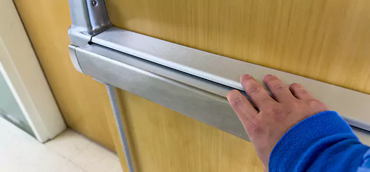 Installing a Push Bar on a Door Winthrop